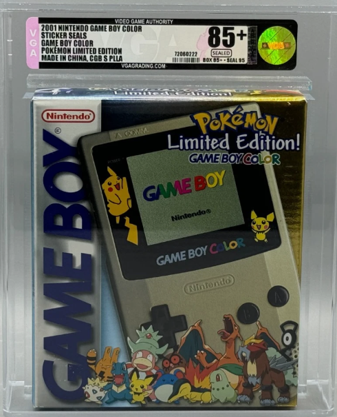 Nintendo Game Boy Color Handheld Console Pokemon Limited Edition Sealed VGA 85+